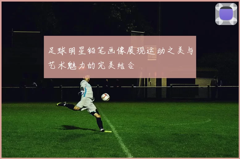 足球明星铅笔画像展现运动之美与艺术魅力的完美结合