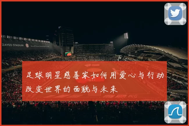 足球明星慈善家如何用爱心与行动改变世界的面貌与未来